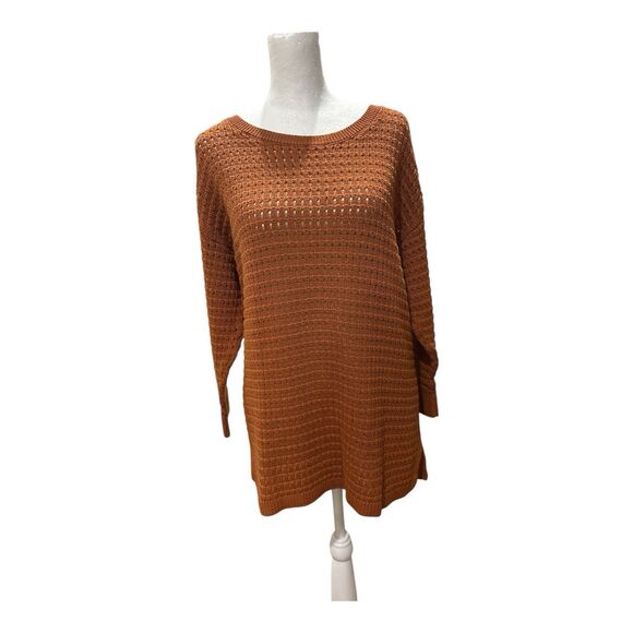 Talbots Rust Pullover Sweater Sz XL - Picture 2 of 5